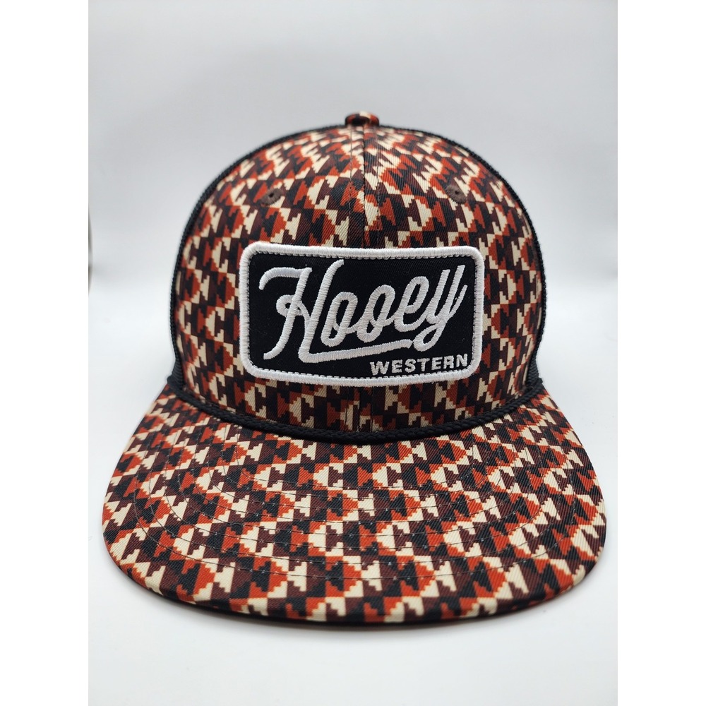 Hooey Western Lakota HY Mens Snapback Trucker Cap Hat Brown/Black Mesh Back OSFA